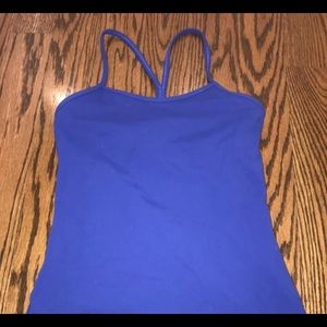 Lululemon power y tank royal blue size 4